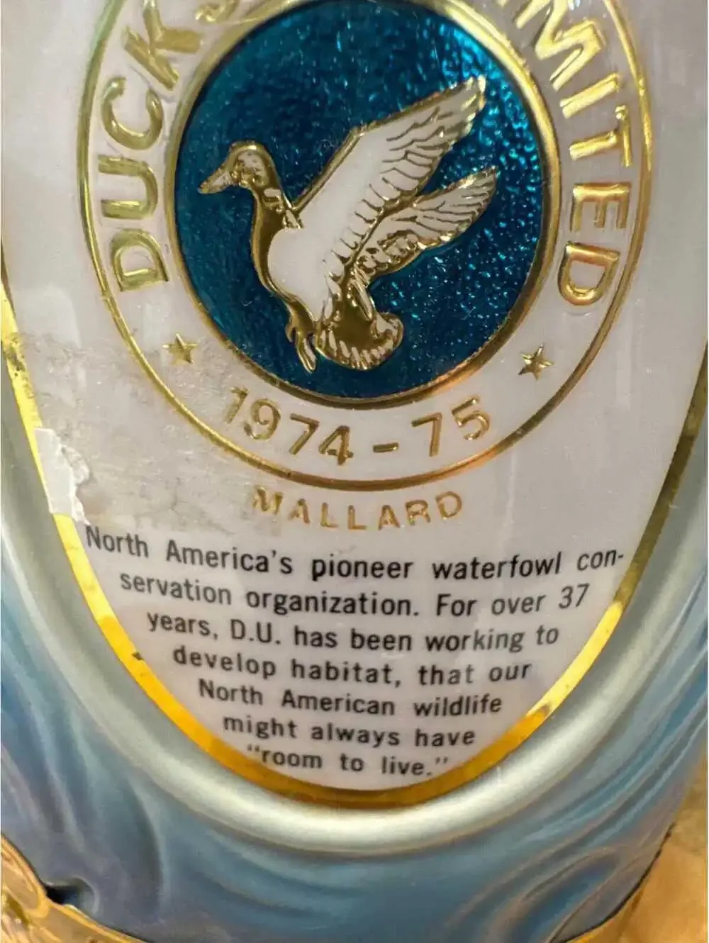 Vintage 1974 Limited Edition Jim Beam Duck Decanter